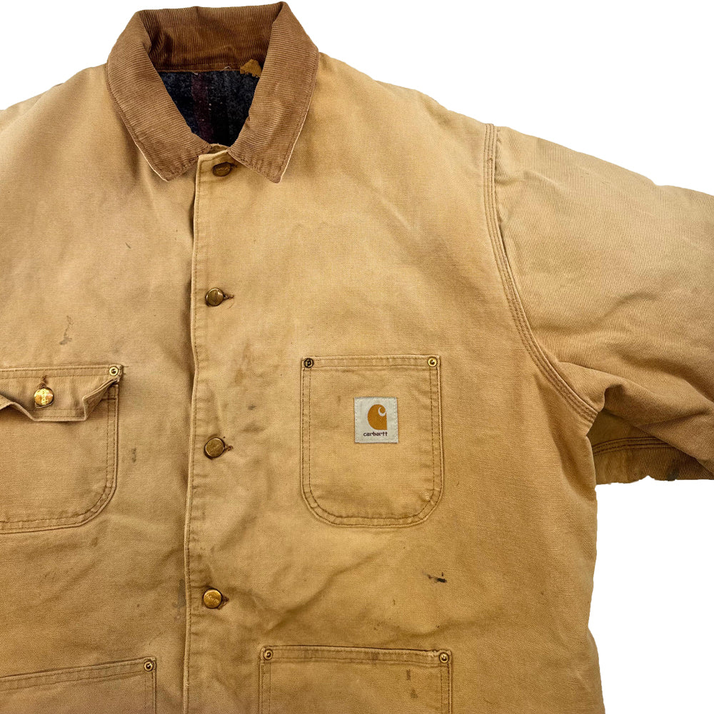 OG Vintage Carhartt Chore Coat Sandstone Beige Medium - VR1136