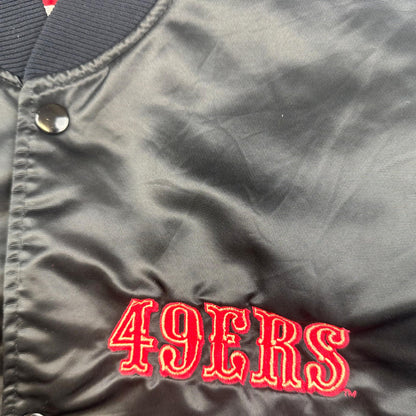 Rare Vintage 1980s San Francisco 49ers Satin Starter Proline Bomber Jacket - Made in USA - VR1104